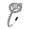 Bague Diamant or blanc Comete halo