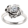 Bague Solitaire Diamant or rose