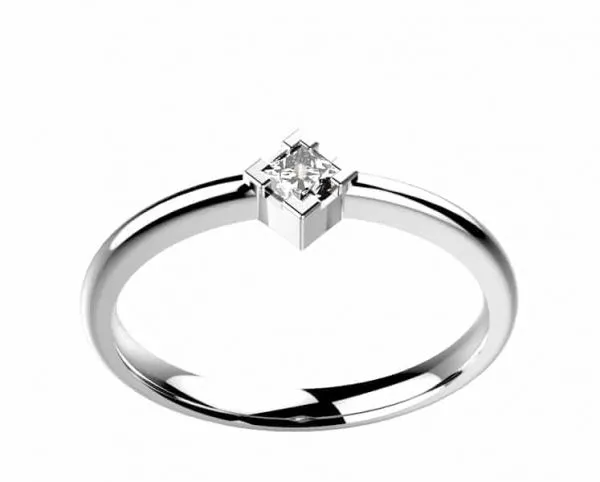 Or rose et Diamant 0.10 ct