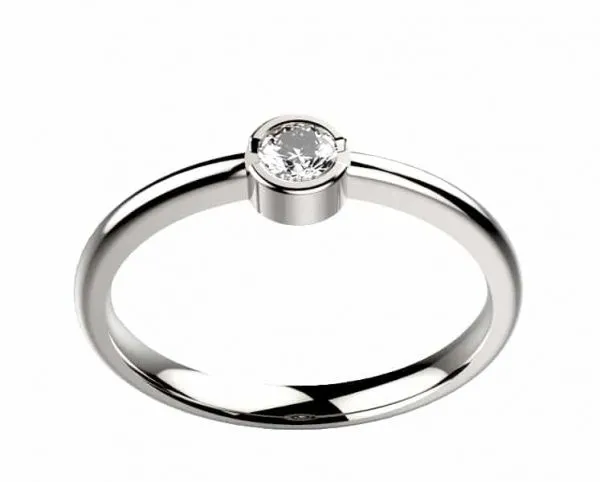 Or rose et Diamant 0.10 ct