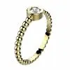 Bague diamant or jaune Comète clos