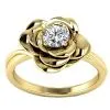 Bague Solitaire Diamant Or jaune éthique