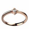 Or rose et Diamant 0.10 ct
