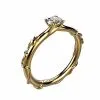 Bague Solitaire diamat jonc Or rose