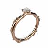 Bague Solitaire diamat jonc Or rose