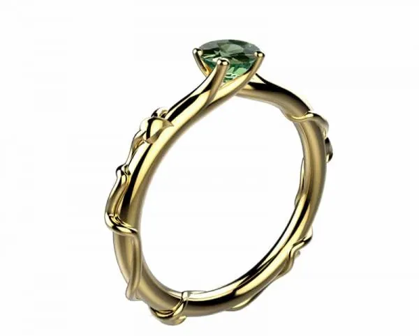 Saphir vert 0.50 ct