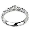 Bague diamant or blanc Estretat clos