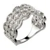 Alliance diamant en or blanc 23 pierres Lakme pour un mariage éthique