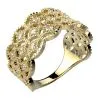 Alliance diamant en or jaune 23 pierres Lakme pour un mariage éthique