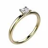 Bague solitaire diamant or jaune candide