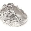Bague boule, Or blanc palladié