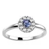 Bague saphir or blanc Juliet S
