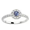 Saphir bleu et Diamant