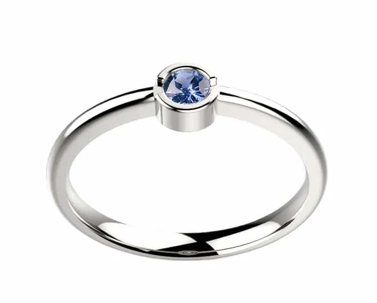 Saphir bleu 0.15 ct