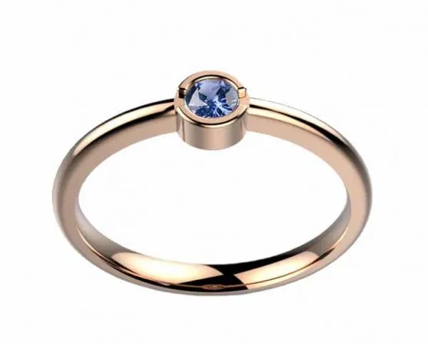 Saphir bleu 0.15 ct