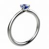 Saphir bleu 0.50 ct or jaune
