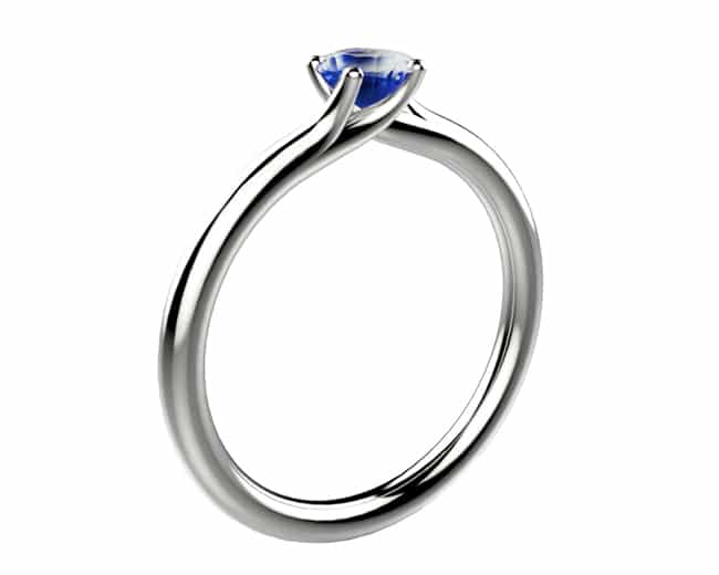 Saphir bleu 0.50 ct