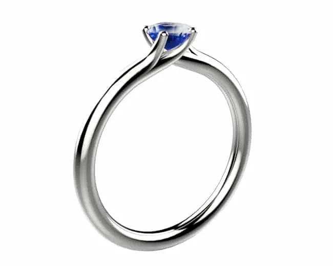 Saphir bleu 0.50 ct