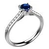 Bague-saphir-bleu-diamant-or-blanc-Dana-pavée