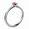Saphir pourpre 0.50 ct or jaune