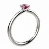 Saphir pourpre 0.50 ct or jaune