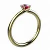 Saphir pourpre 0.50 ct or jaune
