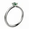 Saphir vert 0.50 ct or jaune