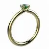 Saphir vert 0.50 ct or jaune