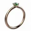 Saphir vert 0.50 ct or jaune