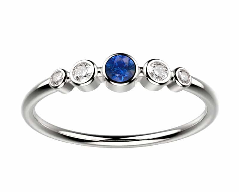 Saphir Bleu, Diamant