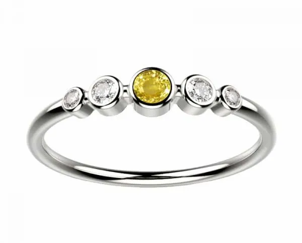 Saphir jaune, Diamant