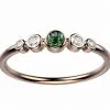 Bague-saphir-vert-diamant-or-rose-Ingénue