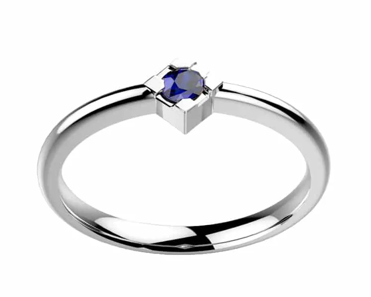 Saphir bleu 0.15 ct