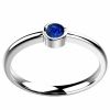 Saphir bleu or rose