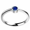 Saphir bleu or rose