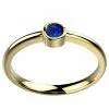 Saphir bleu or rose