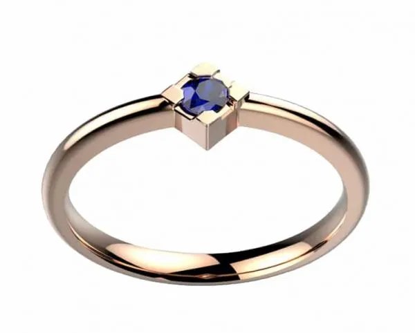 Saphir bleu 0.15 ct