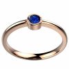 Saphir bleu or rose