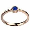 Saphir bleu or rose