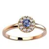 Bague saphir or rose Juliet S