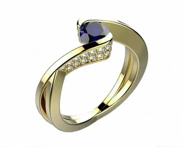 Saphir et diamant