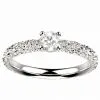 Bague diamant or blanc Estretat