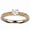 Bague diamant or jaune Estretat