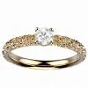 Bague diamant or jaune Estretat