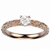 Bague diamant or rose Estretat