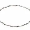 Bracelet jonc or blanc Tivoli