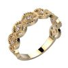 Alliance diamant en or jaune 8 pierres Lakme pour un mariage éthique