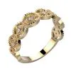 Alliance diamant en or jaune 8 pierres Lakme pour un mariage éthique