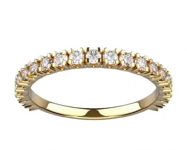 Alliance or jaune diamant Morgane L