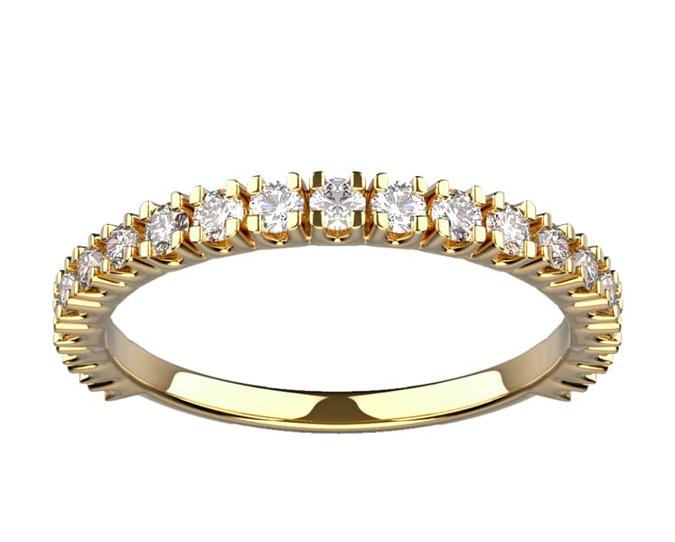 Alliance or jaune diamant Morgane L